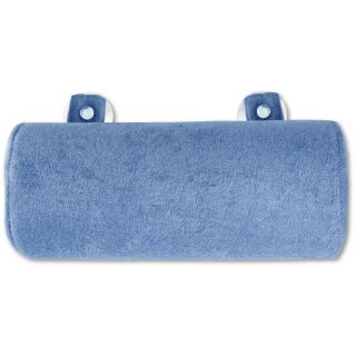 Badewannen Kissen (Rolle) mit Saugnäpfen 10 x 26cm - Blau