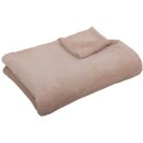 Kuscheldecke Tagesdecke XL ca. 290g/m² ( beige / 130x170cm )