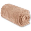 Kuscheldecke Tagesdecke XL ca. 290g/m² ( beige / 130x170cm )