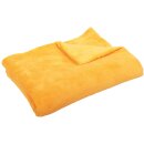 Kuscheldecke Tagesdecke XXXL ca. 290g/m² ( hellorange / 220x240cm )