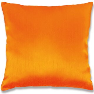 Kissenhülle Alessia orange - möhre 40x40cm ohne Füllung