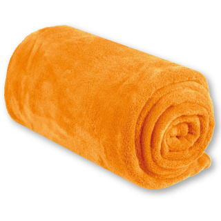 Mikrofaser Decke orange - apricot 70x100 cm