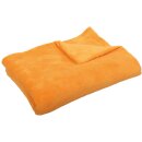 Mikrofaser Decke orange - apricot 80x120cm