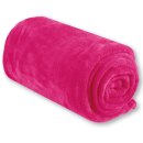 Mikrofaser Decke pink - fuchsia 150x200 cm