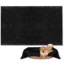 Haustierdecke - Kuscheldecke für Hunde schwarz - jetblack 60x80 cm