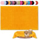 Haustierdecke - Kuscheldecke für Hunde hellorange - marigold 70x100 cm