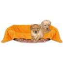 Haustierdecke - Kuscheldecke für Hunde hellorange - marigold 70x100 cm