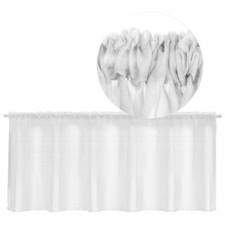 Bistrogardine mit Stangendurchzug Noella 160x45/60 cm