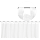Bistrogardine mit Schlaufen Noella 160x45 cm - Weiß