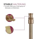 Cafehausstangen gold  - messing matt 75 - 125 cm