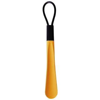 Schuhlöffel mit Schlaufe, Schuhanzieher 30 cm lang - Orange