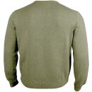 Pullover V Neck Übergrößen oliv - khaki - uni ( 4XL )