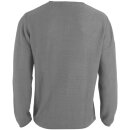 hemmy Herrenpullover Rundhals Grobstrick grau - hellgrau ( XXL )