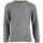 hemmy Herrenpullover Rundhals Grobstrick grau - hellgrau ( XXL )