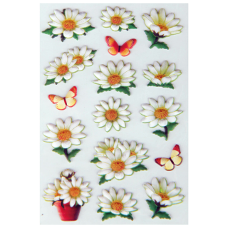 Schaum Sticker Blumen in verschiedenen Design