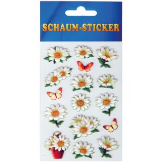 Schaum Sticker Blumen in verschiedenen Design Blumen 4