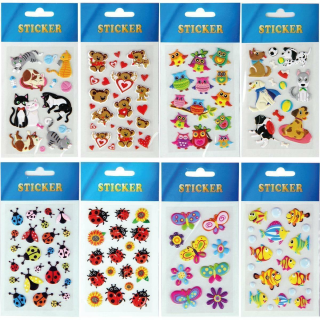 Sticker Tiere in verschiedenen Design