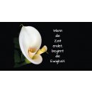 Grabkerze Rot 40h ( Deckel Gold ) - Calla