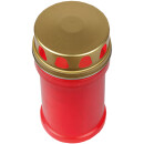 Grabkerze Rot 48h ( Deckel Gold ) - Ufer