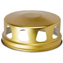 Grabkerze Weiß 170h ( Deckel Gold ) - Treppe