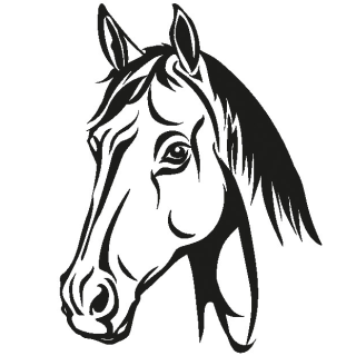 Grablicht ( Weiß ) Grabkerze ca. 40h Brenndauer - Pferd