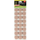 Anti-Rutsch Pads, Möbelschutz Rund Ø 28 mm - Beige