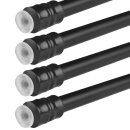 Klemmstangen mit Schraubtechnik schwarz 60 - 90cm (4er Pack)