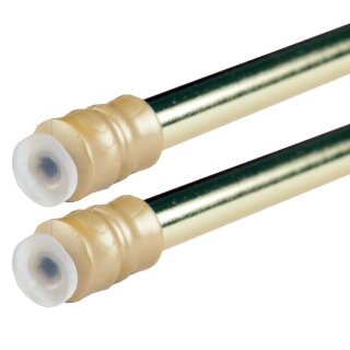 Klemmstangen mit Schraubtechnik gold - glanz 80 - 120 cm ( 2er Pack )