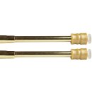 Klemmstangen mit Schraubtechnik gold - glanz 80 - 120 cm ( 2er Pack )