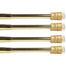 Klemmstangen mit Schraubtechnik gold - glanz 80 - 120cm (4er Pack)