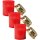 Stundenbrenner 3er Pack 18h Rot ( Deckel gold )