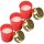 Stundenbrenner 3er Pack 18h Rot ( Deckel gold )