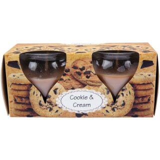 Duftkerze "Creation" - Kerzen im 2er Pack - Cookie-Cream