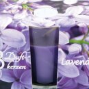 Duftkerzen "Classic" - Kerzen im  3er Pack - Lavendel