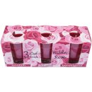 Duftkerzen "Classic" - Kerzen im  3er Pack - Wilde Rose