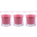 Duftkerzen "Classic" - Kerzen im  3er Pack - Wilde Rose