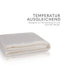 Kuscheldecke "Mirabella" - Cashmere Touch 220x240cm Creme