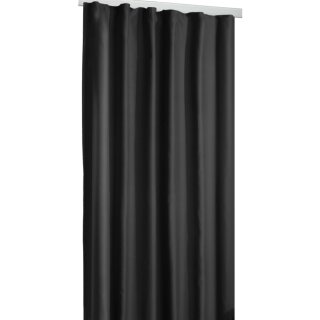 Verdunkelungsgardine Universalband Shadow 135x175 cm Schwarz