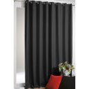 Verdunkelungsgardine Ösen Shadow 135x175 cm Schwarz