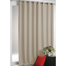 Verdunkelungsgardine Ösen Shadow 135x245 cm Beige