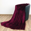 Kuscheldecke "Celina" Aubergine 150x200cm