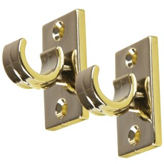 Ersatzträger-Set 2,5 cm (6er Pack) gold - messing