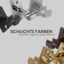 Ersatzträger Set für Cafehausstangen Weiß-2,5 cm (8er Pack)