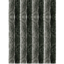 Flauschvorhang 90x200 Unistreifen anthrazit - schwarz