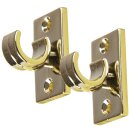 Ersatzträger Set für Cafehausstangen Ersatztr. 2,5 cm+3,5cm (8er Pack) Gold