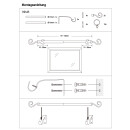 Gardinenstange Set - Kegel weiß 70-130 cm