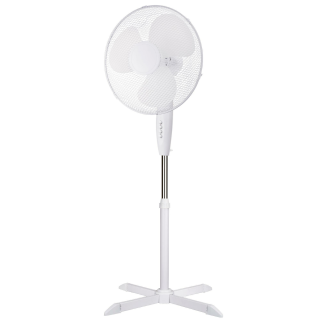 Standventilator 125cm, 40cm ( Schwarz / Wei )