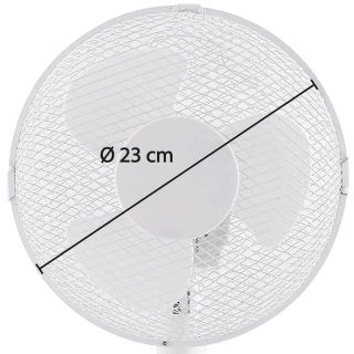 Tischventilator 36cm, 26cm ( Schwarz / Wei )