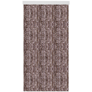 Flauschvorhang 80x185 cm Meliert beige - braun