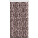 Flauschvorhang 80x185 cm Meliert beige - braun